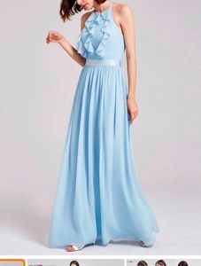 Ever-Pretty women's A-line sky blue gown size 10